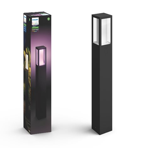 17432/30/P7 Hue WACA Impress venkovní sloupkové LED svítidlo 2x8W 1180lm 2200-6500K RGB IP44 černá 5