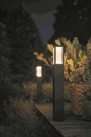 17432/30/P7 Hue WACA Impress venkovní sloupkové LED svítidlo 2x8W 1180lm 2200-6500K RGB IP44 černá 8