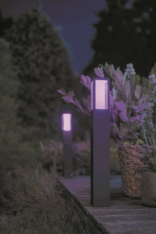 17432/30/P7 Hue WACA Impress venkovní sloupkové LED svítidlo 2x8W 1180lm 2200-6500K RGB IP44 černá 9