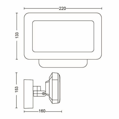 17435/30/P7 Hue WACA Discover venkovní nástěnné LED svítidlo 79W 2300lm 2200-6500K RGB IP44 černá 19