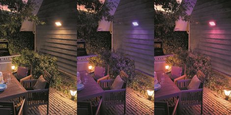 17435/30/P7 Hue WACA Discover venkovní nástěnné LED svítidlo 79W 2300lm 2200-6500K RGB IP44 černá 53
