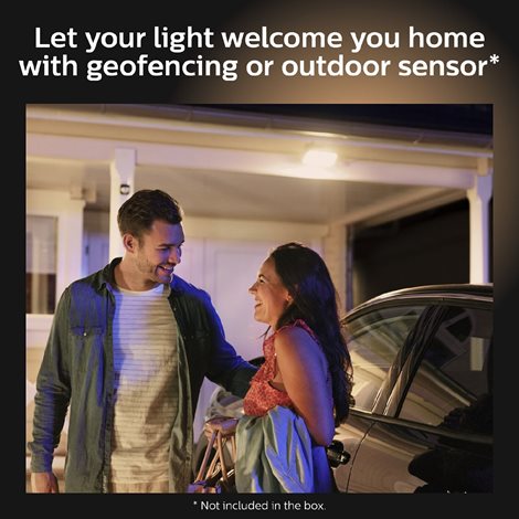 17436/30/P7 Hue White Welcome venkovní nástěnné LED svítidlo 28W 2300lm 2700K IP44 černý 35