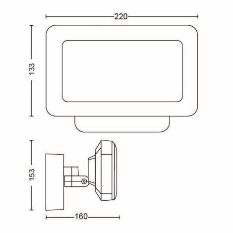 17436/30/P7 Hue White Welcome venkovní nástěnné LED svítidlo 28W 2300lm 2700K IP44 černý 14