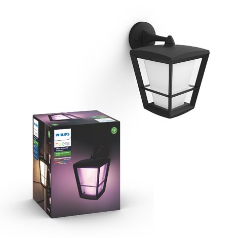 17440/30/P7 Hue WACA Econic venkovní nástěnné LED svítidlo 15W 1150lm 2200-6500K RGB IP44 černá 5