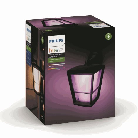 17440/30/P7 Hue WACA Econic venkovní nástěnné LED svítidlo 15W 1150lm 2200-6500K RGB IP44 černá 4