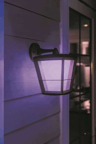 17440/30/P7 Hue WACA Econic venkovní nástěnné LED svítidlo 15W 1150lm 2200-6500K RGB IP44 černá 14