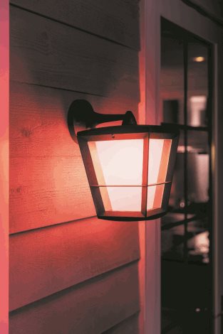 17440/30/P7 Hue WACA Econic venkovní nástěnné LED svítidlo 15W 1150lm 2200-6500K RGB IP44 černá 15