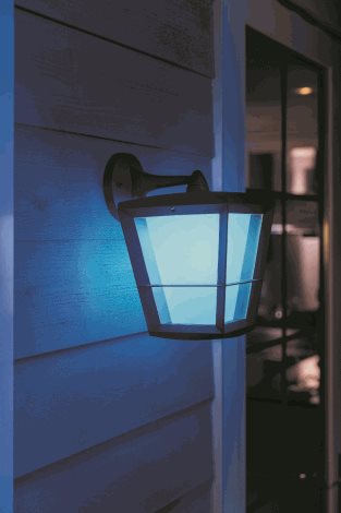 17440/30/P7 Hue WACA Econic venkovní nástěnné LED svítidlo 15W 1150lm 2200-6500K RGB IP44 černá 16