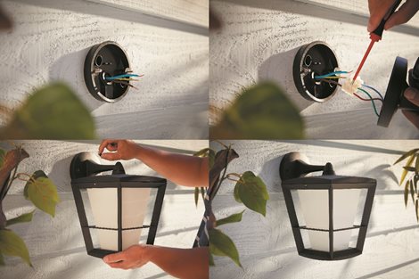 17440/30/P7 Hue WACA Econic venkovní nástěnné LED svítidlo 15W 1150lm 2200-6500K RGB IP44 černá 32