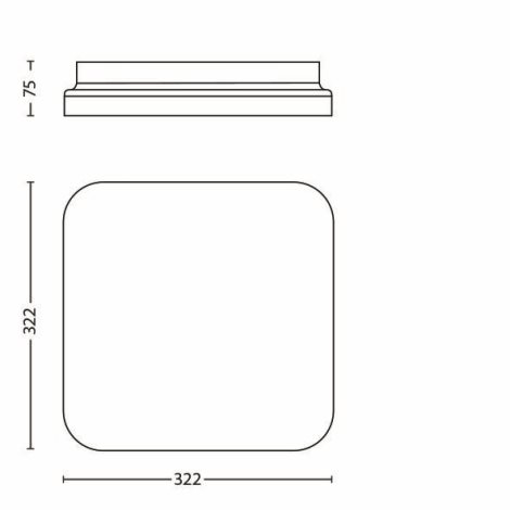 31110/31/P0 Mauve přisazené LED svítidlo 1x17W 1700lm 2700K IP20 32cm, bílé 5