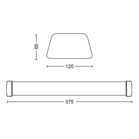 31248/31/P3 Aqualine nástěnné LED svítidlo 1x25W 2500lm 4000K 57,5cm IP65, bílé 6