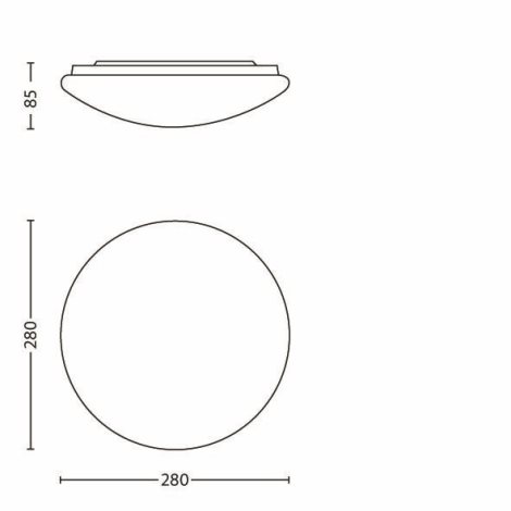 31801/31/EO Suede přisazené LED svítidlo 1x12W 1200lm 2700K IP20 28cm, bílé 7