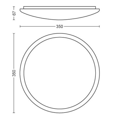 32809/31/P0 Cavanal přisazené LED svítidlo 1x18W 1500/750/150lm 2700K krokové stmívání IP20, bílé 12