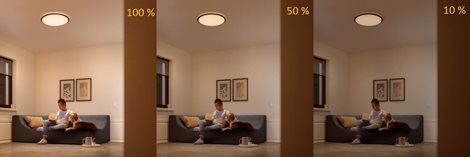 32809/31/P0 Cavanal přisazené LED svítidlo 1x18W 1500/750/150lm 2700K krokové stmívání IP20, bílé 14