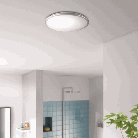 34347/87/P0 Guppy SVÍTIDLO STROPNÍ LED 17W 1700lm 2700K IP44, bílá/šedá 4