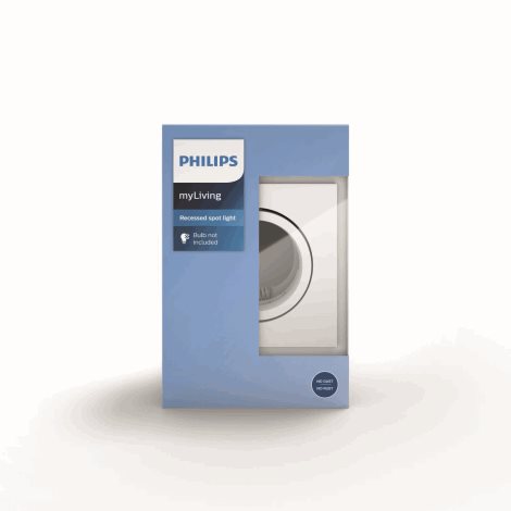 50191/31/PN Enneper podhledové svítidlo GU10 1x5,5W bez zdroje hranaté 9cm IP20, bílé 3