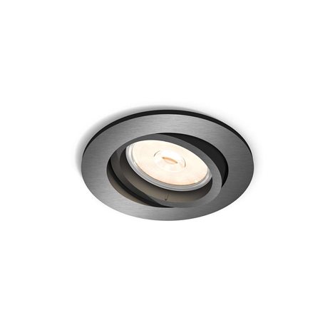 50391/99/PN Donegal podhledové svítidlo GU10 1x5,5W bez zdroje kulaté 9cm IP20, šedé 1