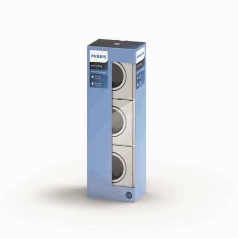 50403/17/PN Donegal podhledové svítidlo GU10 3x5,5W bez zdroje hranaté 9cm IP20, matně chromové 2