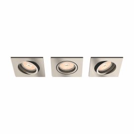 50403/17/PN Donegal podhledové svítidlo GU10 3x5,5W bez zdroje hranaté 9cm IP20, matně chromové