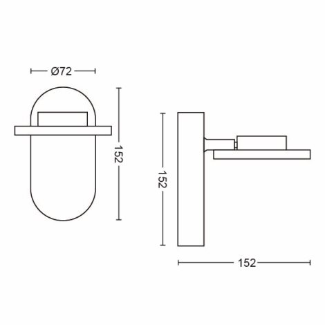 50441/11/P0 Glissette SVÍTIDLO BODOVÉ LED 4,5W 500lm 2200-2700K, lesk.chrom 6