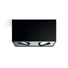 50492/30/P0 Box stropní bodové LED svítidlo 2x4,5W 1000lm 2200-2700K IP20 WarmGlow, černé