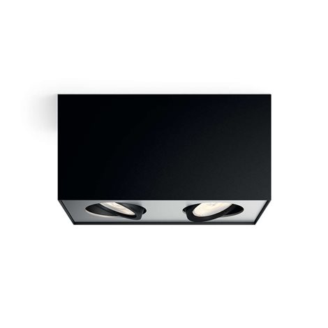 50492/30/P0 Box stropní bodové LED svítidlo 2x4,5W 1000lm 2200-2700K IP20 WarmGlow, černé 1