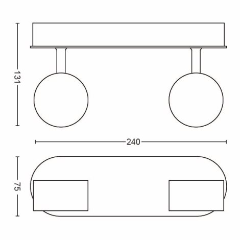 50562/11/P0 Worchester SVÍTIDLO BODOVÉ LED 2x4,5W 1000lm 2200-2700K, lesk.chrom 5