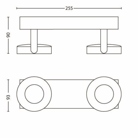 53172/31/16 Clockwork bodové LED svítidlo 2x4,5W 1000lm 2700K stmívatelné IP20, bílé 9