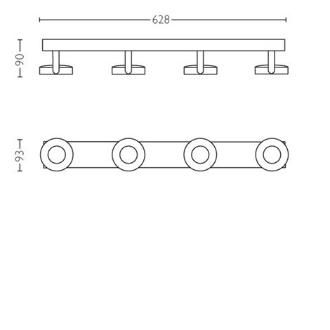 53174/31/P0 Clockwork bodové LED svítidlo 4x4,5W 2000lm 2200-2700K stmívatelné IP20, bílé 10