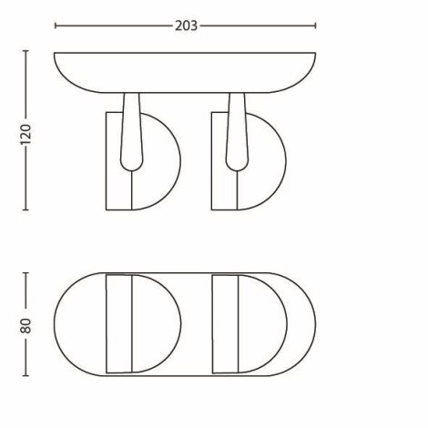 53232/30/16 Dyna SVÍTIDLO BODOVÉ LED 2x3W 540lm 2700K, černá 5