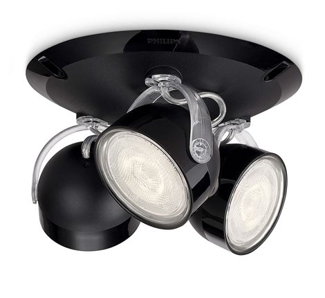 Bodové LED svítidlo Philips Dyna 53233/30/16 3x3W 2700K, černé  1