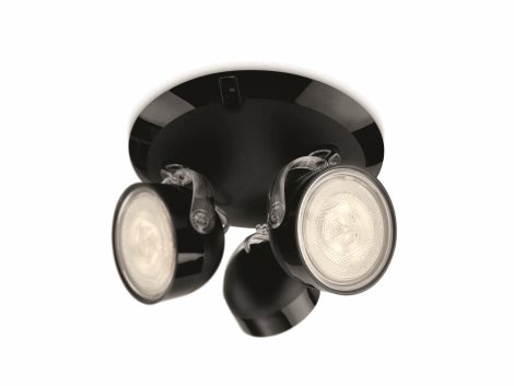 Bodové LED svítidlo Philips Dyna 53233/30/16 3x3W 2700K, černé  3