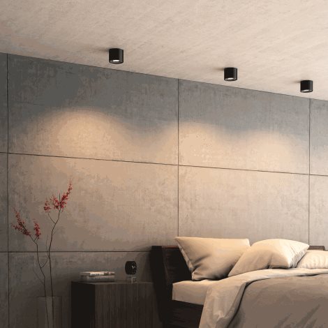 53300/30/16 Phase stropní bodové LED svítidlo 4,5W 500lm 2700K stmívatelné IP20, černé 6