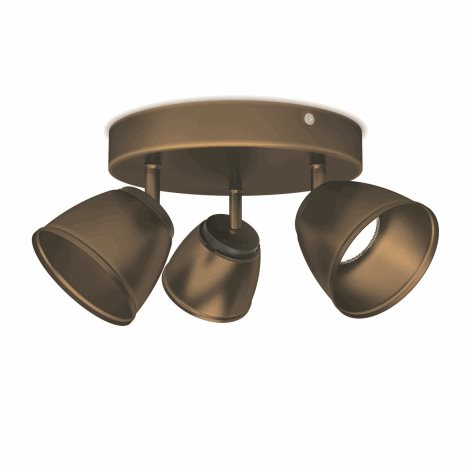 53353/06/16 County SVÍTIDLO BODOVÉ LED 3x4W 990lm 2700K, bronz 1