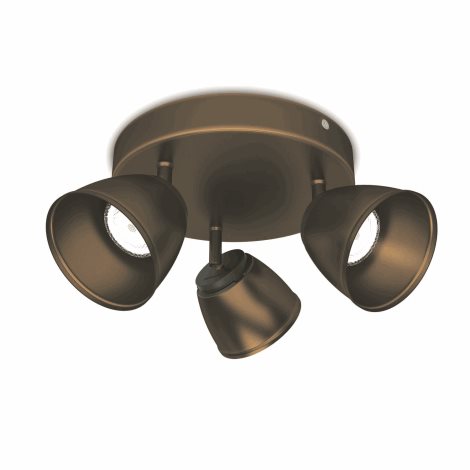 53353/06/16 County SVÍTIDLO BODOVÉ LED 3x4W 990lm 2700K, bronz 2