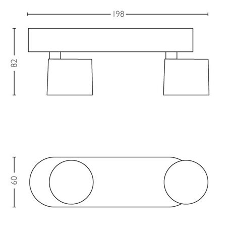 56242/31/P0 Star bodové LED svítidlo 2x 4,5W 1000lm 2200-2700K stmívatelné IP20, bílé 7