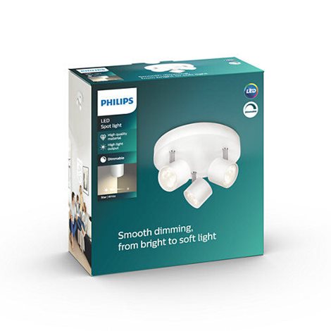 56243/31/16 Star bodové LED svítidlo 3x 4,5W 1500lm 2700K stmívatelné IP20, bílé 6