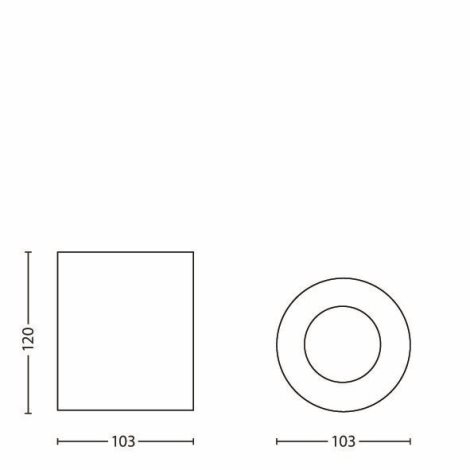 56330/30/PN Pillar bodové svítidlo 1x GU10 50W bez zdroje IP20, černé 6