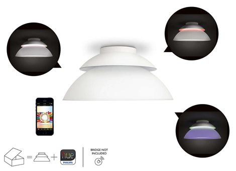 71201/31/PH Hue WACA Beyond stropní LED svítidlo 18W 1200lm 2000-6500K IP20, bílé 2