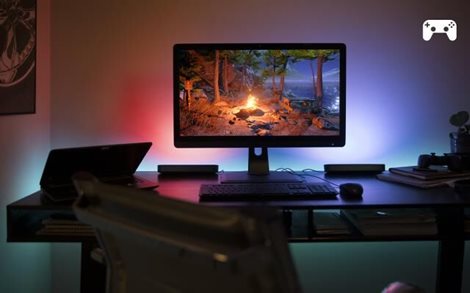 78201/30/P7 Hue WACA Play stolní LED svítidlo základní sada 6W 500lm 2000-6500K RGB IP20 černá 56