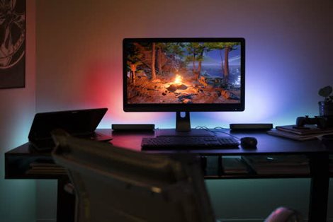 78201/30/P7 Hue WACA Play stolní LED svítidlo základní sada 6W 500lm 2000-6500K RGB IP20 černá 55