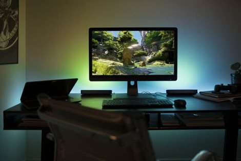 78201/30/P7 Hue WACA Play stolní LED svítidlo základní sada 6W 500lm 2000-6500K RGB IP20 černá 59