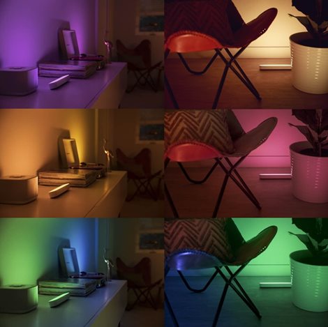 78201/31/P7 Hue WACA Play stolní LED svítidlo základní sada 6W 500lm 2000-6500K RGB IP20 bílá 56