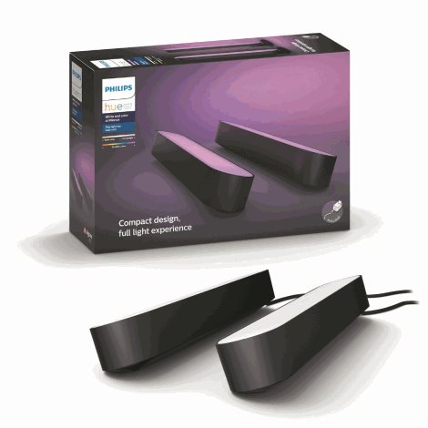 78202/30/P7 Hue WACA Play 2x stolní LED svítidlo základní sada 6W 500lm 2000-6500K RGB IP20 černá 12