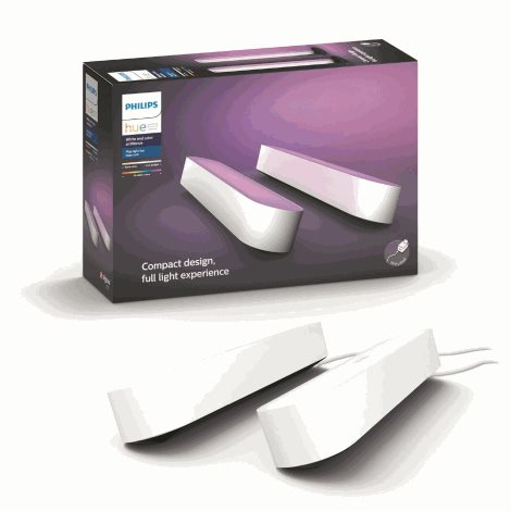 78202/31/P7 Hue WACA Play 2x stolní LED svítidlo základní sada 6W 500lm 2000-6500K RGB IP20 bílá 12