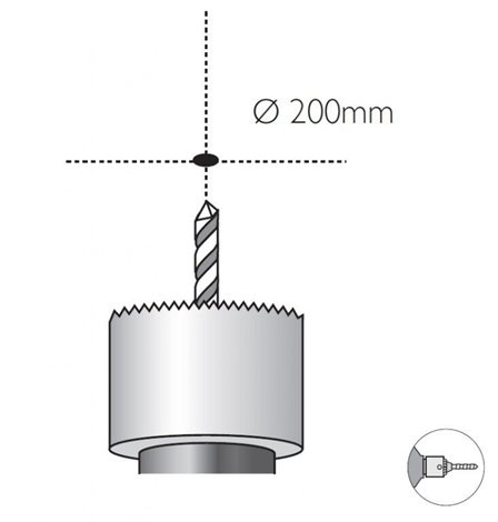 Zápustné LED svítidlo Philips Rastaban 80088/17/16 20W 1880lm 4000K, matný chrom 5
