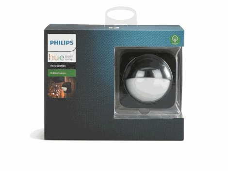 Hue venkovní bezdrátové pohybové čidlo 160° 12m IP54 2xAA černé 11