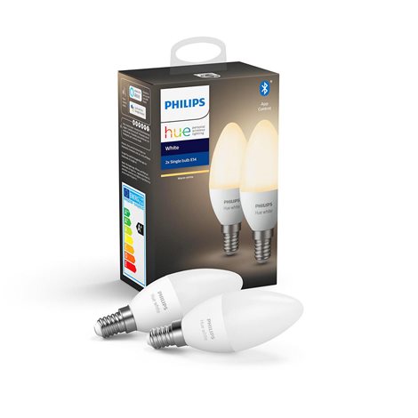 HUE White set 2x LED žárovka E14 5,5W 470lm 2700K IP20, stmívatelná 1