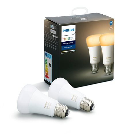 Hue sada 2x LED žárovka WA E27 6W 800lm 2200K-6500K IP20 1