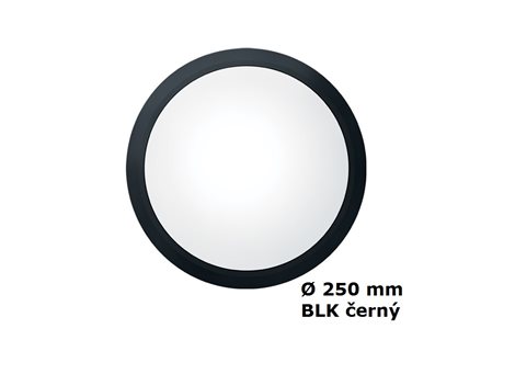 LARA BEZEL TRIM SMALL 250 BLK Rámeček černý 250mm 1
